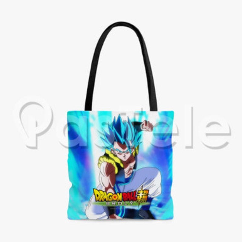 Gogeta Blue Dragon Ball Super Custom Personalized Tote Polyester Cotton Bags Unisex