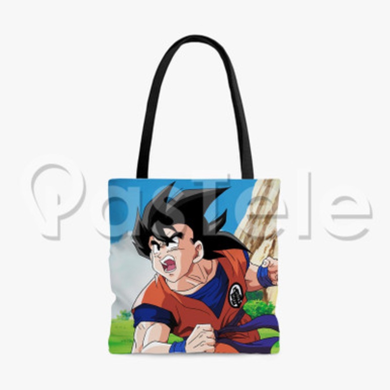 Goku dragon ball z Custom Personalized Tote Polyester Cotton Bags Unisex