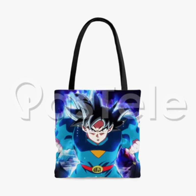 Goku Ultra Instinct Dragon Ball Heroes Custom Personalized Tote Polyester Cotton Bags Unisex