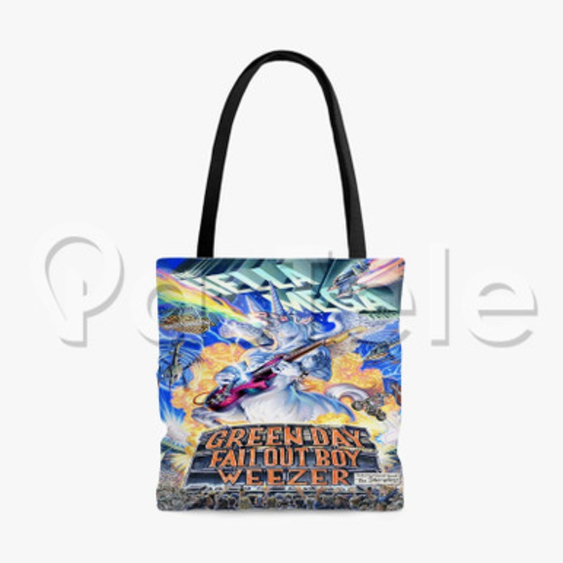 hella mega tour Custom Personalized Tote Polyester Cotton Bags Unisex