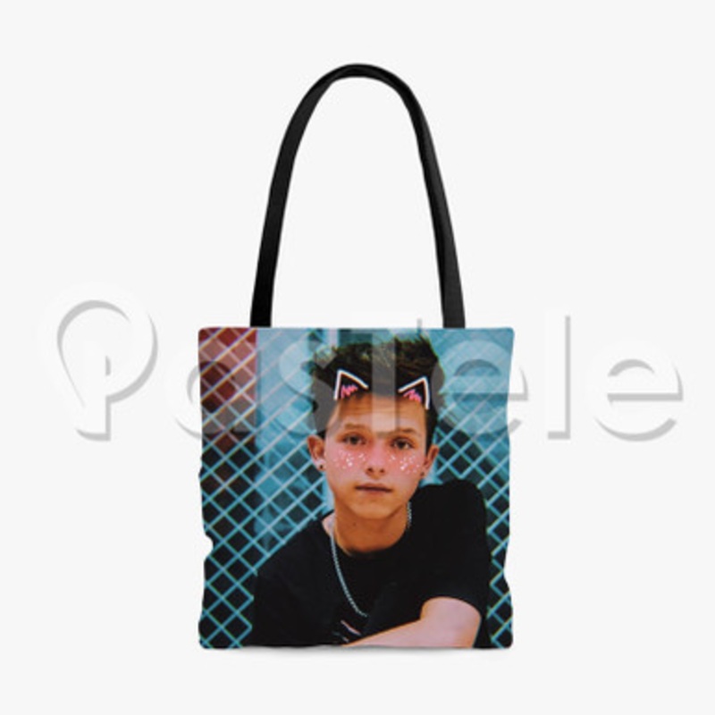 jacob sartorius 2 Custom Personalized Tote Polyester Cotton Bags Unisex