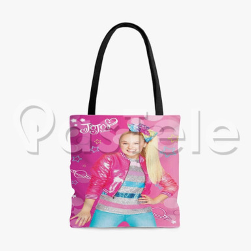 Jo Jo Siwa Pink Custom Personalized Tote Polyester Cotton Bags Unisex