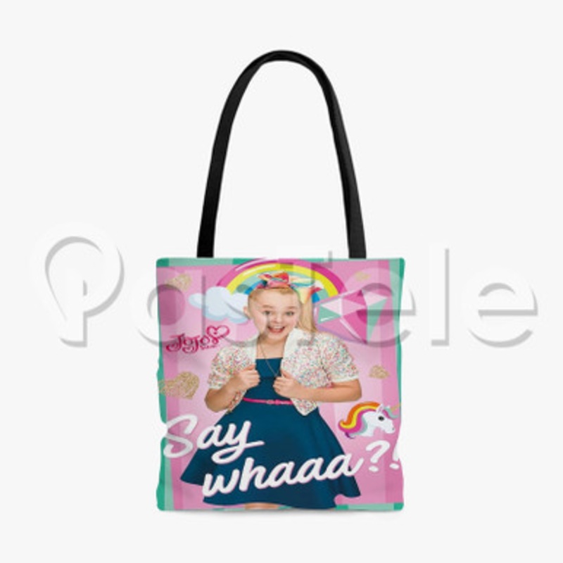 Jo Jo Siwa Say Whaa Custom Personalized Tote Polyester Cotton Bags Unisex