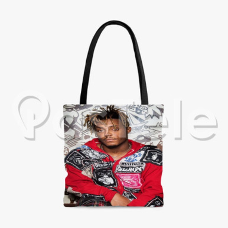 Juice WRLD Music Custom Personalized Tote Polyester Cotton Bags Unisex