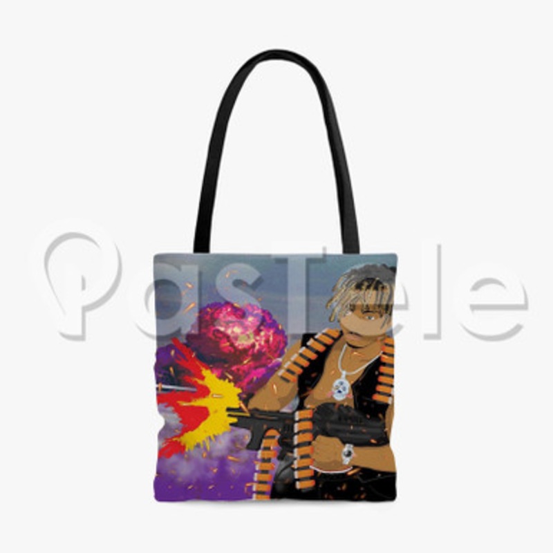 Juice WRLD Run Custom Personalized Tote Polyester Cotton Bags Unisex