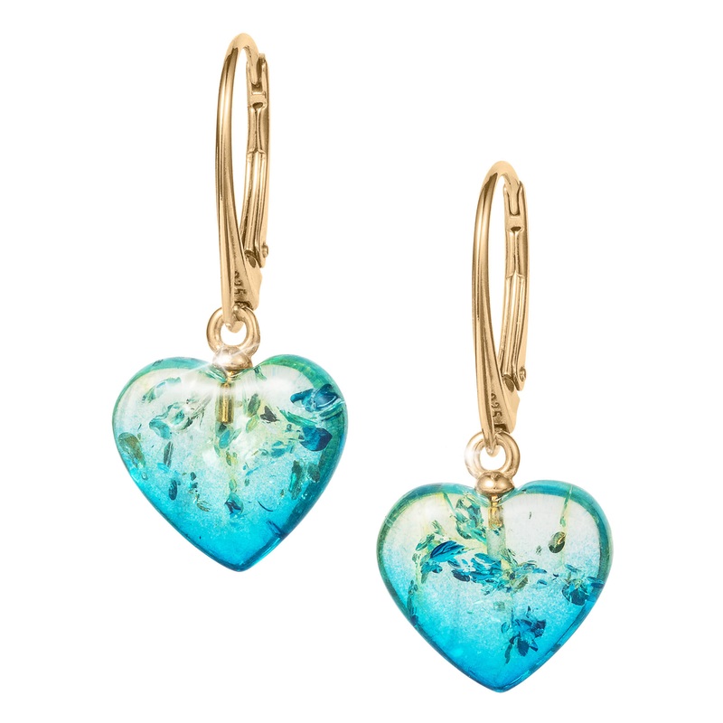 Ocean Heart Earrings