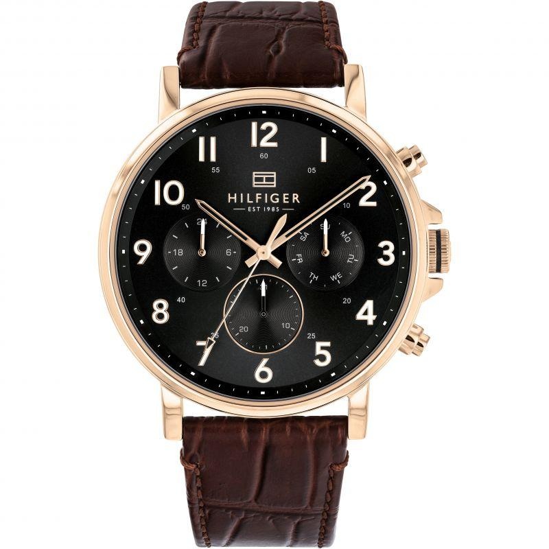 Tommy Hilfiger Multi-function Brown Leather Men’s Watch 1710379