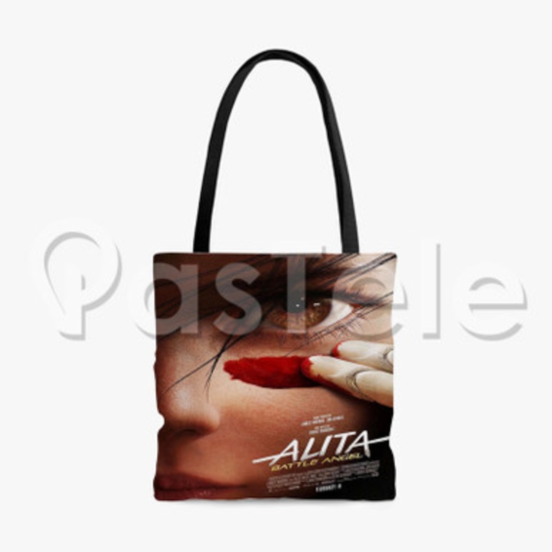Alita Battle Angel Custom Personalized Tote Polyester Cotton Bags Unisex