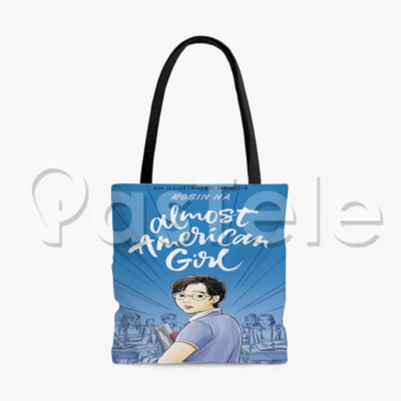 Almost American Girl Custom Personalized Tote Polyester Cotton Bags Unisex