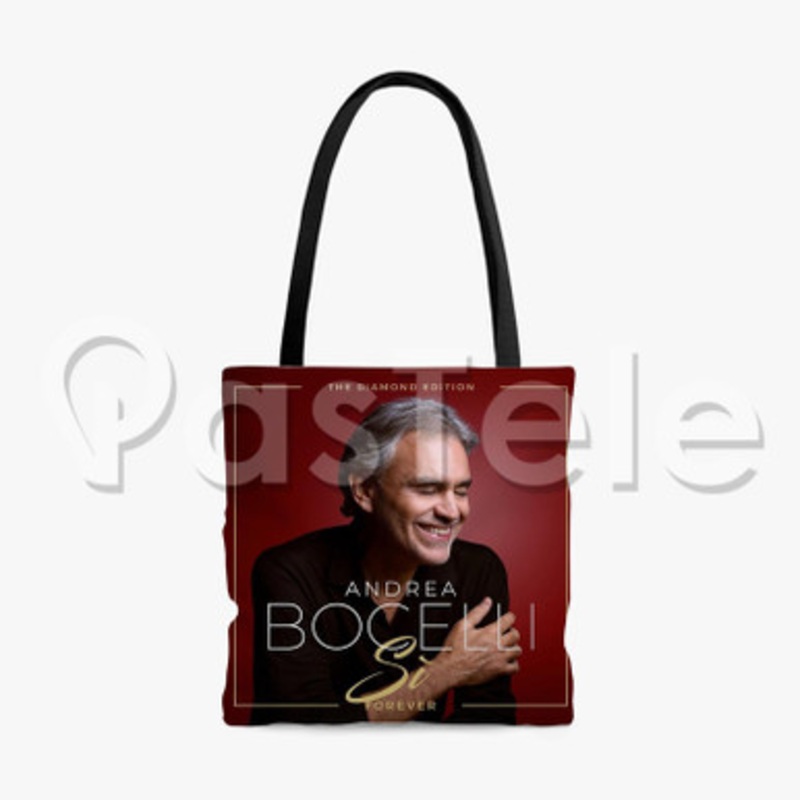 Andrea Bocelli Si Forever The Diamond Edition Custom Personalized Tote Polyester Cotton Bags Unisex