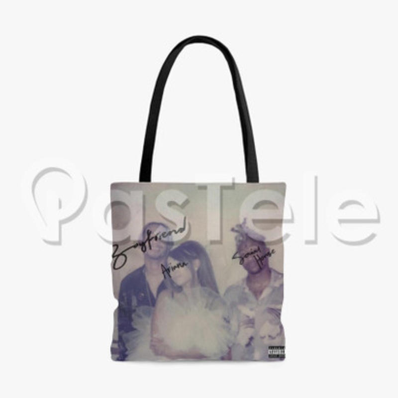 Ariana Grande Social House Boyfriend Custom Personalized Tote Polyester Cotton Bags Unisex