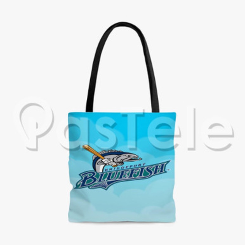 Bridgeport Bluefish Custom Personalized Tote Polyester Cotton Bags Unisex