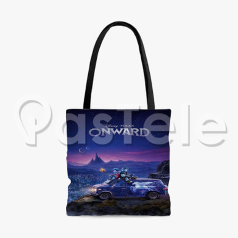 Disney Pixar Onward Custom Personalized Tote Polyester Cotton Bags Unisex