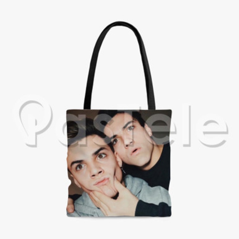 dolan twins 2 Custom Personalized Tote Polyester Cotton Bags Unisex
