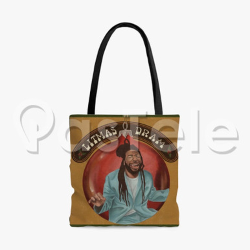 DRAM Litmas Custom Personalized Tote Polyester Cotton Bags Unisex