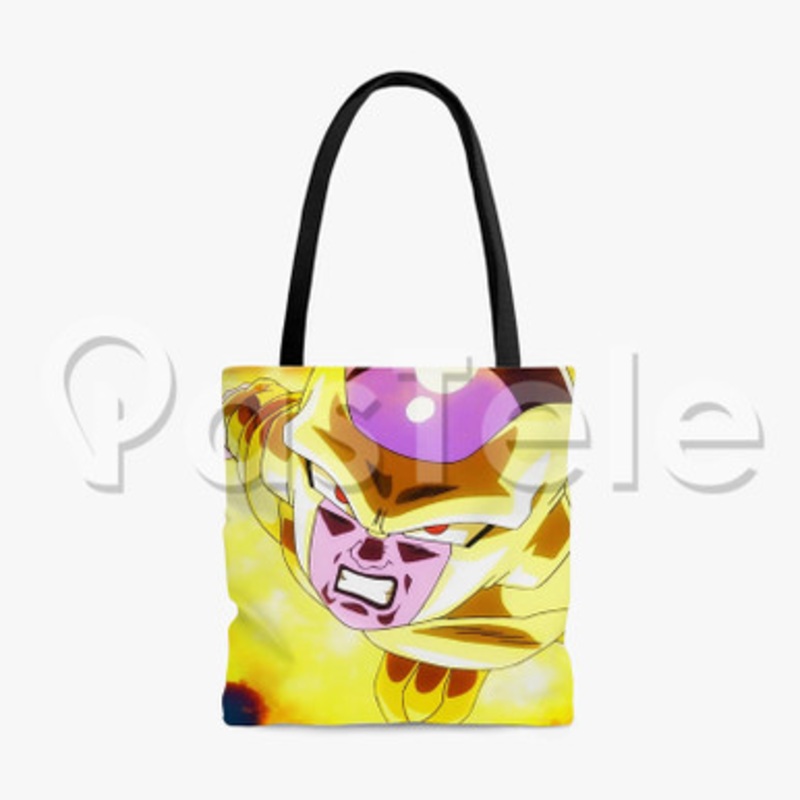 golden frieza dragonball super Custom Personalized Tote Polyester Cotton Bags Unisex