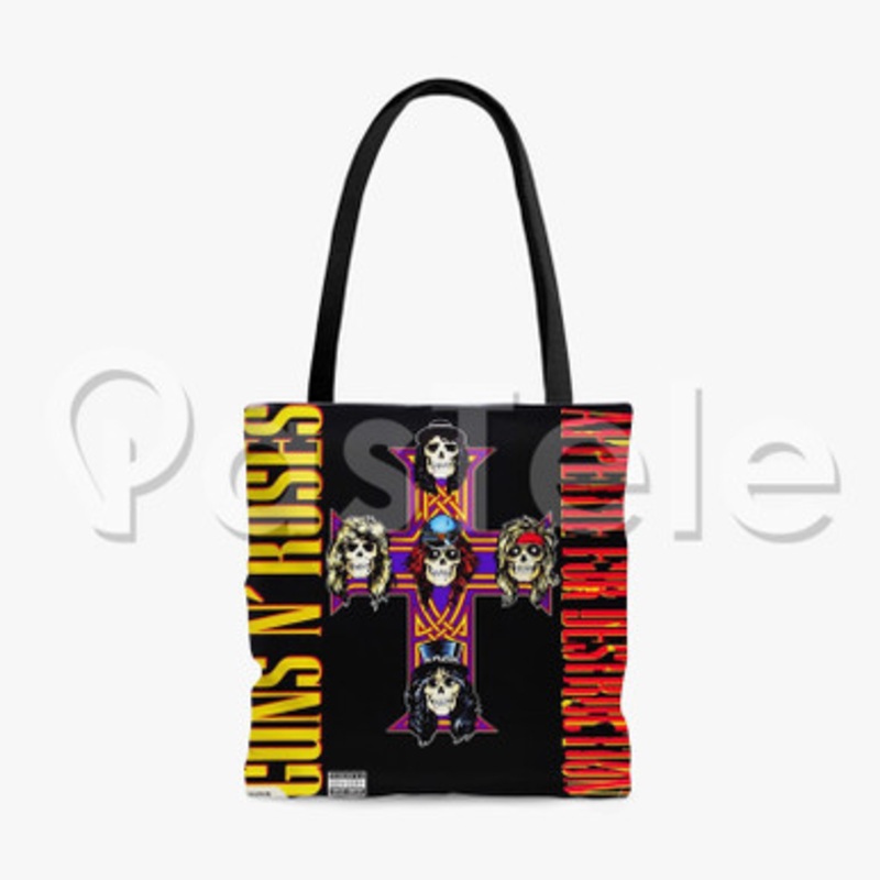 Guns N Roses Appetite For Destruction Custom Personalized Tote Polyester Cotton Bags Unisex