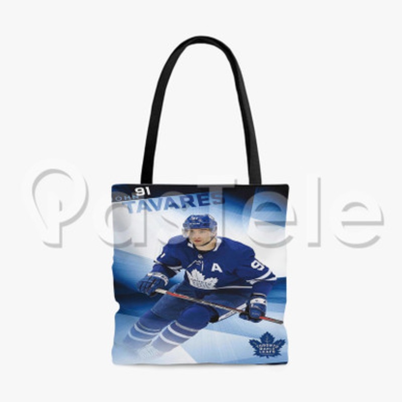 John Tavares Toronto Maple Leafs NHL Custom Personalized Tote Polyester Cotton Bags Unisex