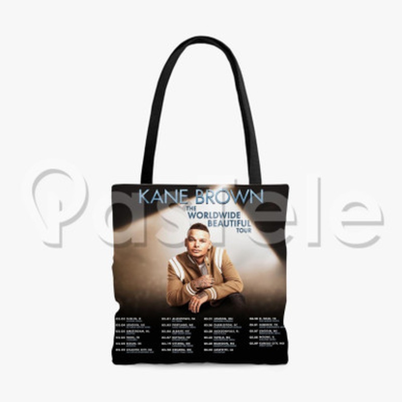Kane Brown The Worldwide Beautiful Tour Custom Personalized Tote Polyester Cotton Bags Unisex