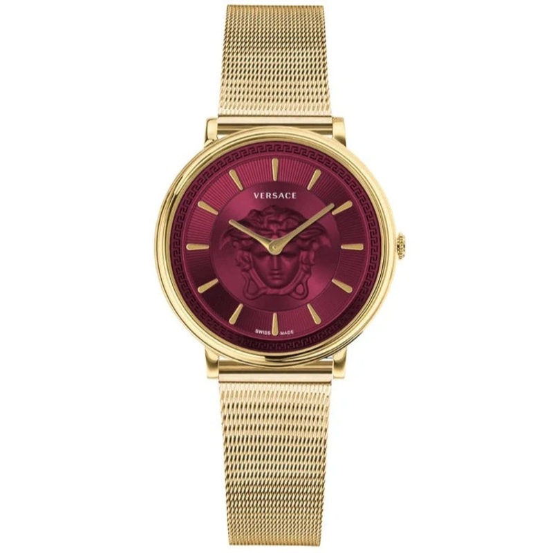 Versace Ladies Watch V-Circle 38mm Red Gold VE8102419
