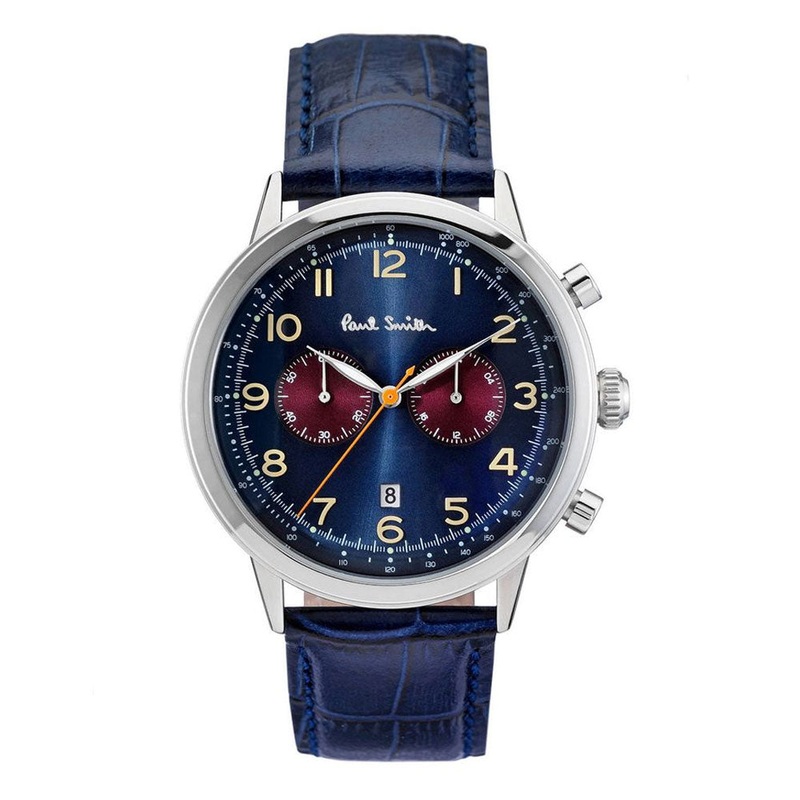 PAUL SMITH P10012 Precision Chronograph Blue Dial Men’s Watch 42 Blue Stainless Steel