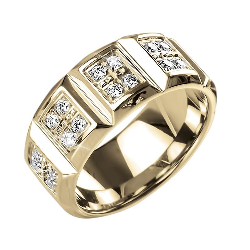 Pyramid Gold Ring 9
