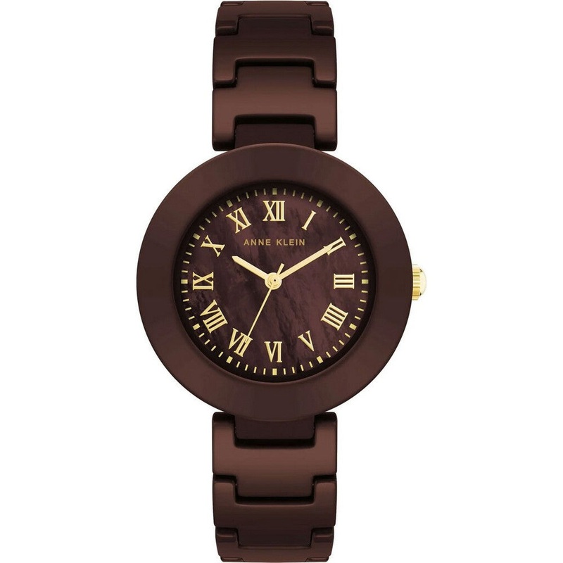 Anne Klein AK/4036BMBN Women’s Watch 32 Brown Stainless Steel