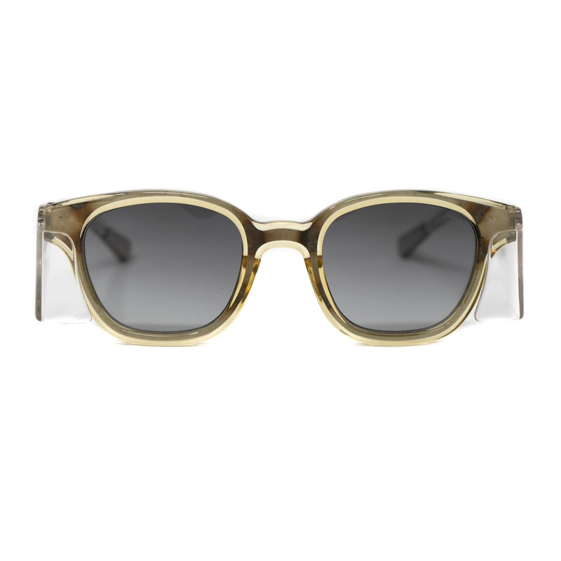 Kris Van Assche Sunglasses Oval Translucent Yellow and Grey