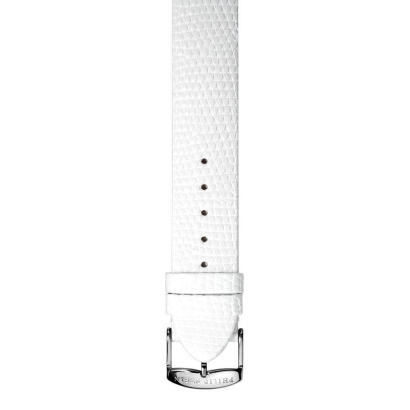 White Calf Lizard Print Strap – Model 2-CZW