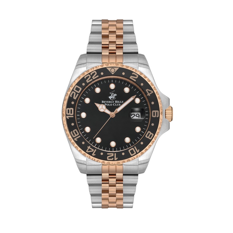 BEVERLY HILLS POLO CLUB Mens Analog Black Dial Watch  BP3126X.550