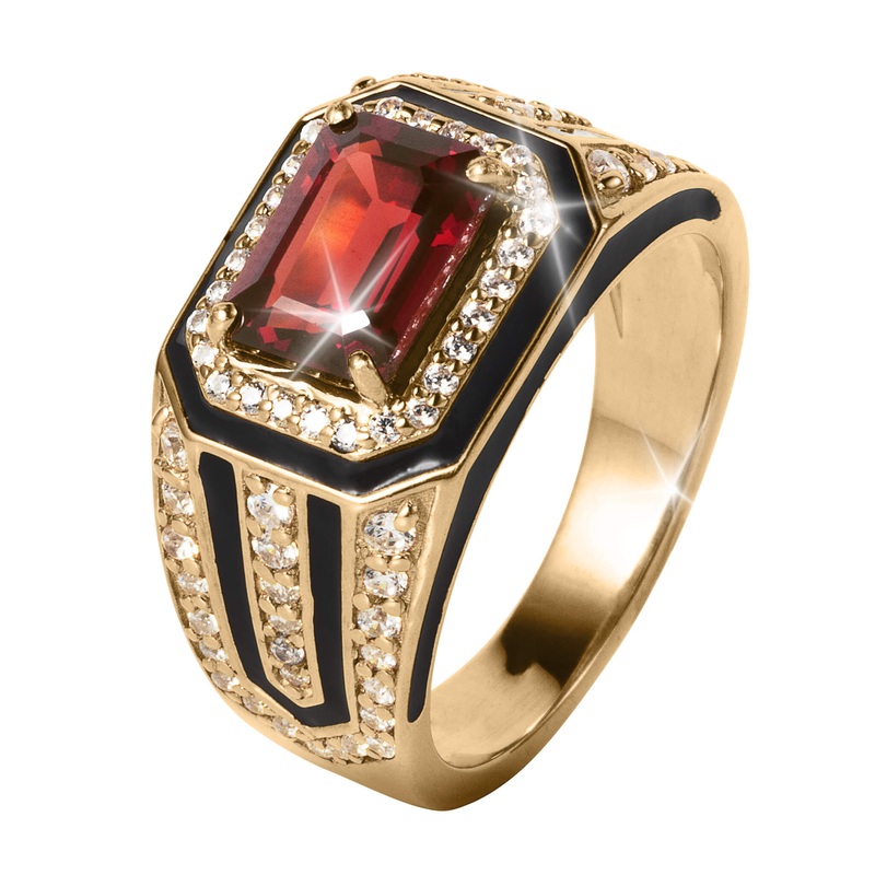 Commander Garnet Men’s Ring 9