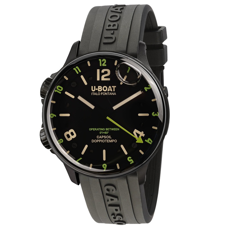 U-Boat 8840 Capsoil Doppiotempo 45 DLC Green Indices Men’s Watch