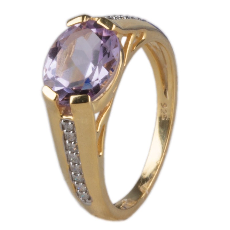Cherished 10K Gold Amethyst Ring 5