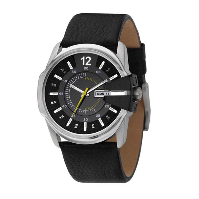 DIESEL DZ1295 Black Not So Basic Analogue Men’s Watch 49 Black Stainless Steel