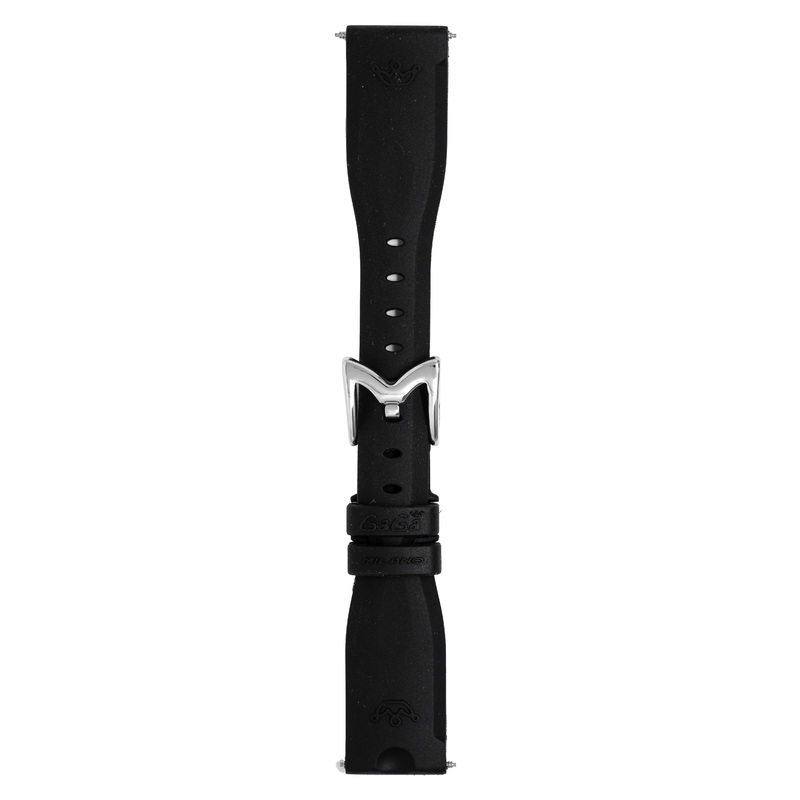 Gag Milano Manuale 40mm Silicone Black Watch Strap