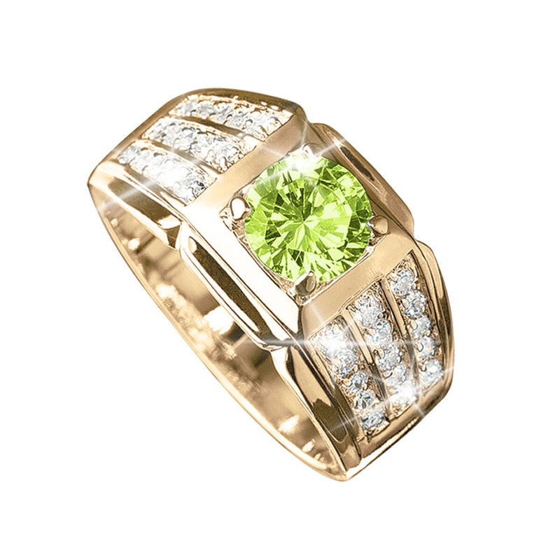 Techmaster Peridot Men’s Ring 9