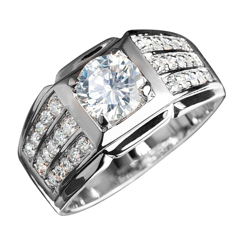 Techmaster Rhodium Ring 9
