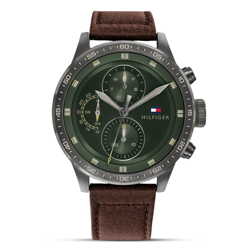 Tommy Hilfiger Multifunction Navy Green Dial Men’s Watch | TH1791809