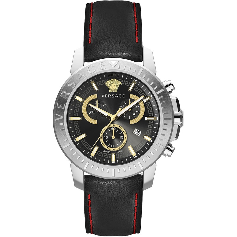 Versace Men’s Watch New Chrono 45mm Black VE2E00121