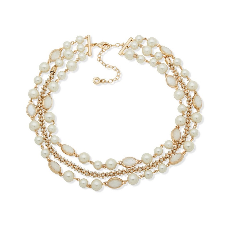 01N00502 – Anne Klein Necklace Gold metal Necklace