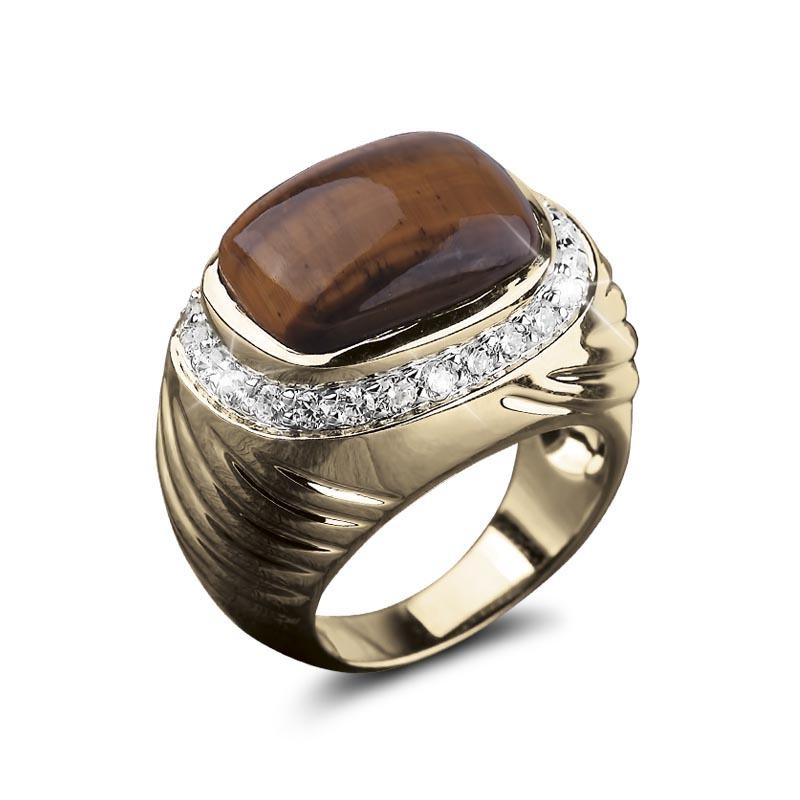 Cougar Tigers Eye Ring 14