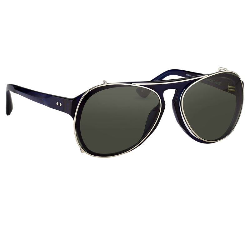 Dries Van Noten Men’s Aviator Grey Sunglasses DVN79C5SUN