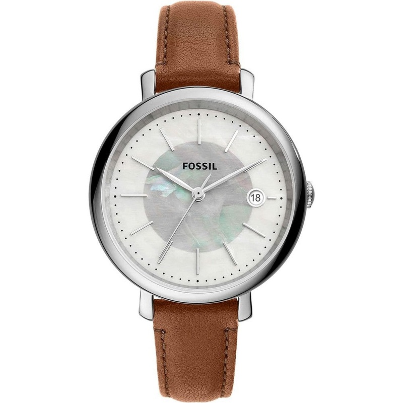 Fossil  ES5090 with Stainless Steel Analog Display Women’s Watch 36 White Stainless Steel
