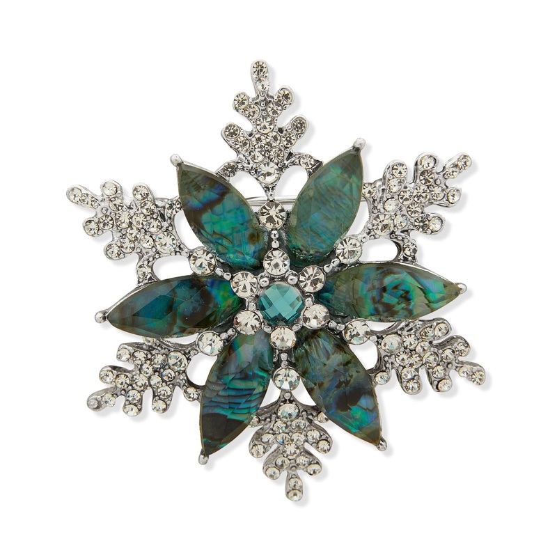 Anne Klein Broche 01B00934 Women Jewelry Green Broche Metal