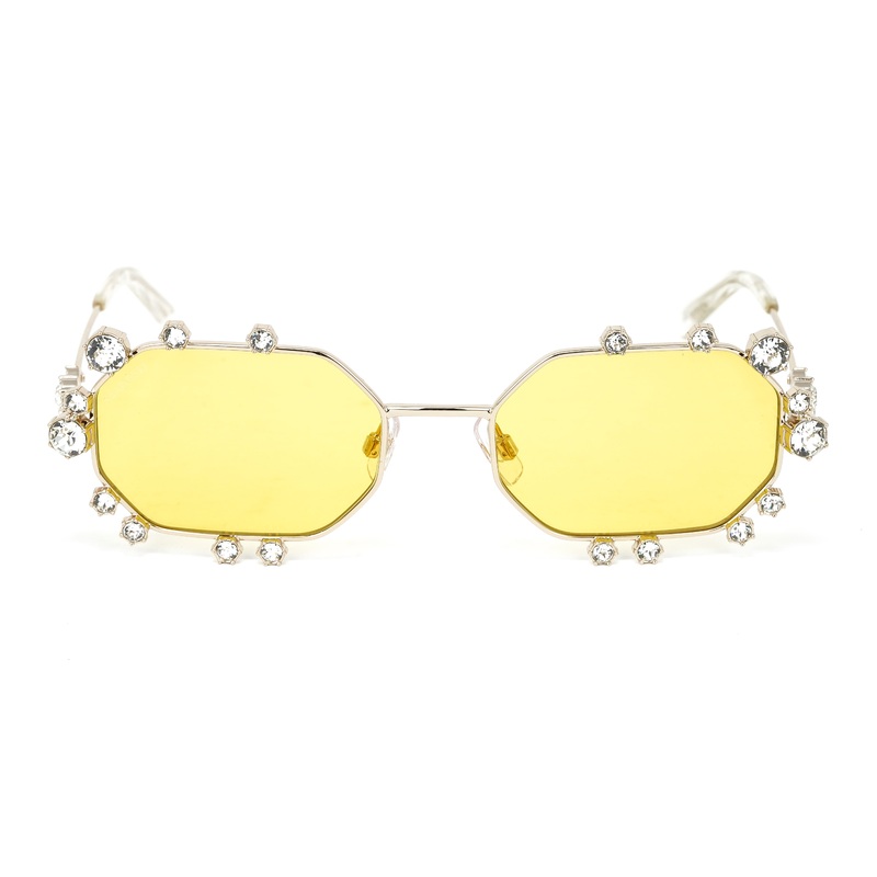Swarovski Women’s Sunglasses Irregular Yellow Mirrored SK0376/S 32G