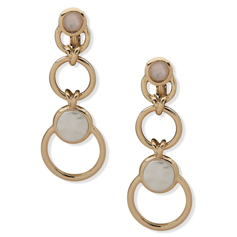 01C00044 – Anne Klein Earring Gold metal Earring