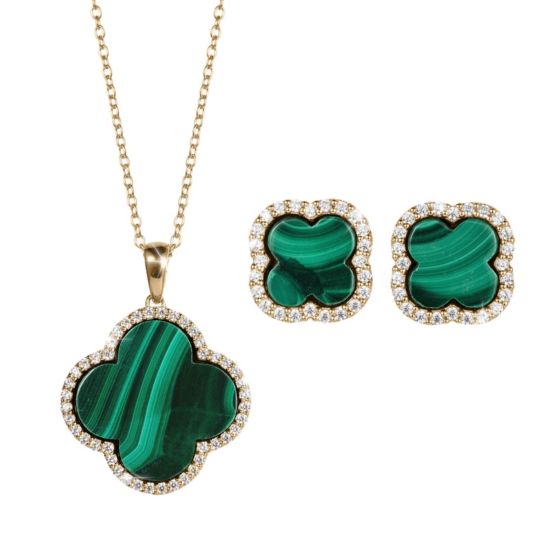Fortuna Clover Malachite Collection