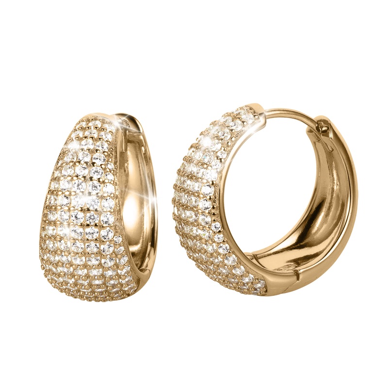 Nova Radiance Gold Hoop Earrings