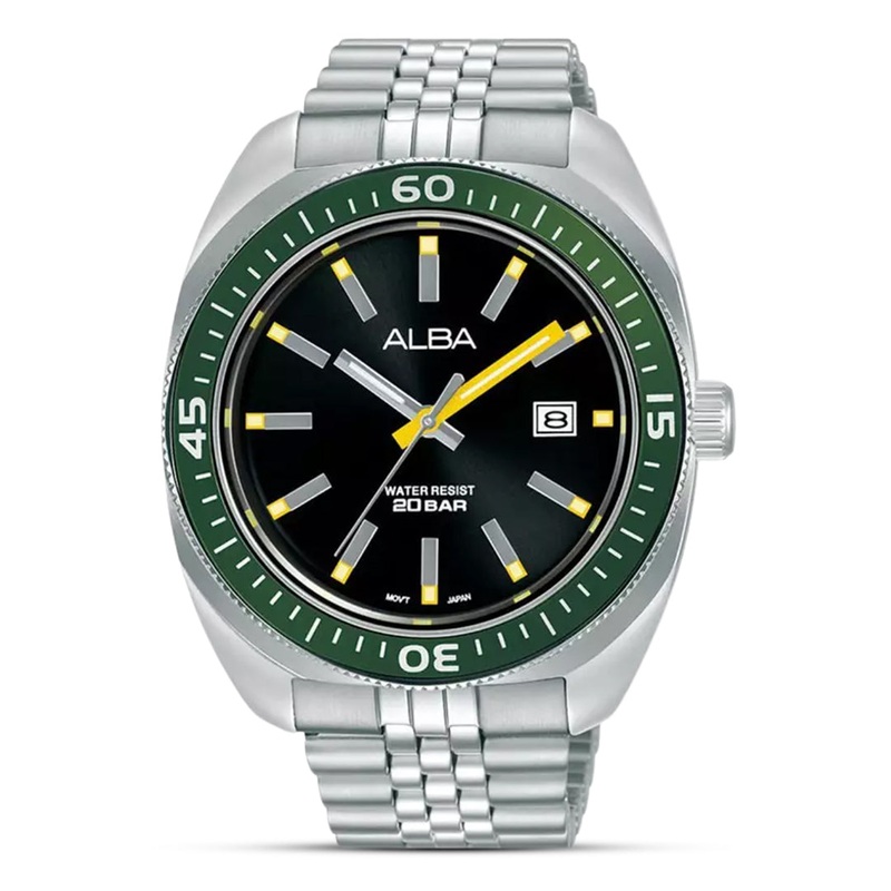 Alba Analog Black Dial Men’s Watch | AS9T85X