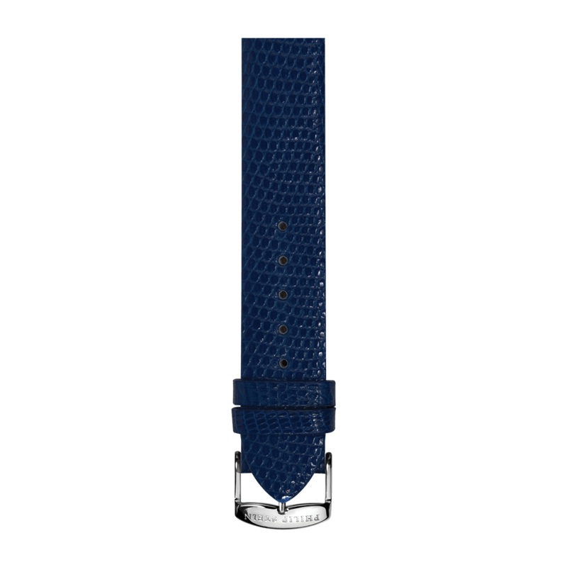 Dark Blue Calf Lizard Print Strap – Model 1-CZDBL
